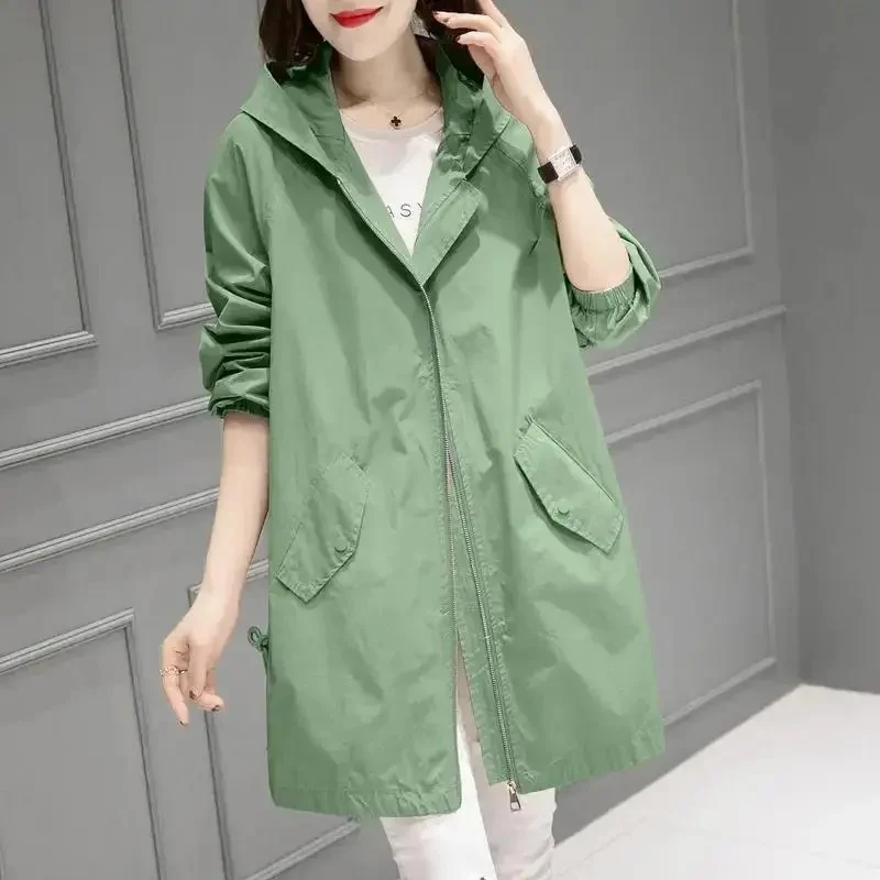 2023-Spring-Autumn-Women-s-Jacket-Long-Coat-Trench-Korean-Loose-Fashion-Windbreaker-Female-Jacket-Casual-5