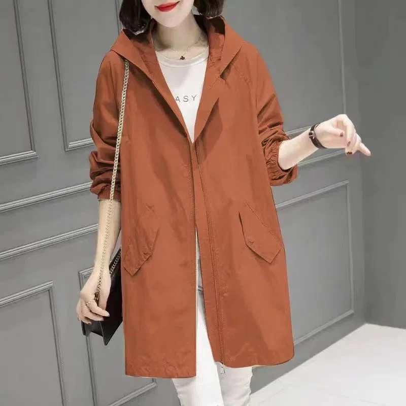 2023-Spring-Autumn-Women-s-Jacket-Long-Coat-Trench-Korean-Loose-Fashion-Windbreaker-Female-Jacket-Casual-6